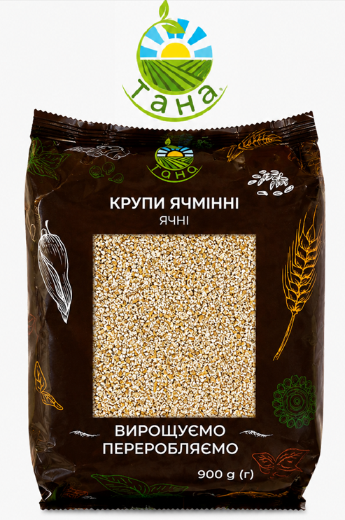 Крупа ячна №2, фасована, 900 г, ТМ «ТАНА».